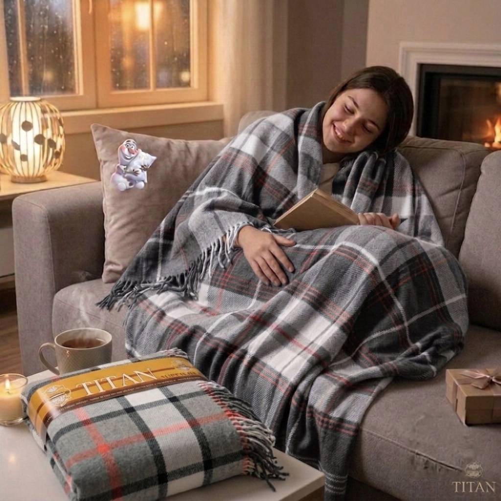 پتو مسافرتی مدل تیتان سایز 230 × 160 سانتی متر طوسی